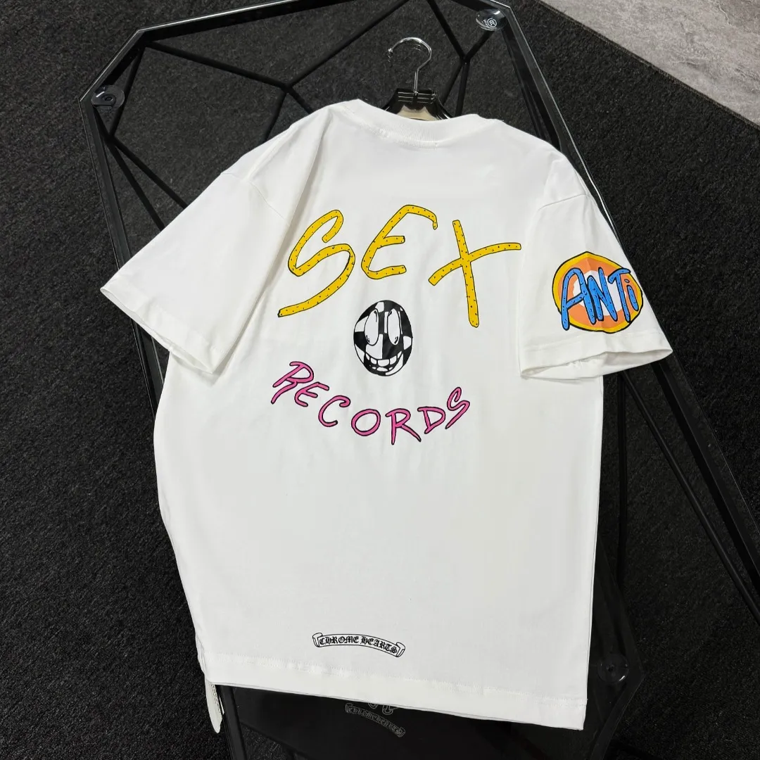 P180 Chrome Hearts 25 high version fabrics made of 300g high-density pure cotton, no deformation, no shrinkage, complete with three labels, same style for men and women, process: digital printing, color: white, black, green, SIZE: S-XL